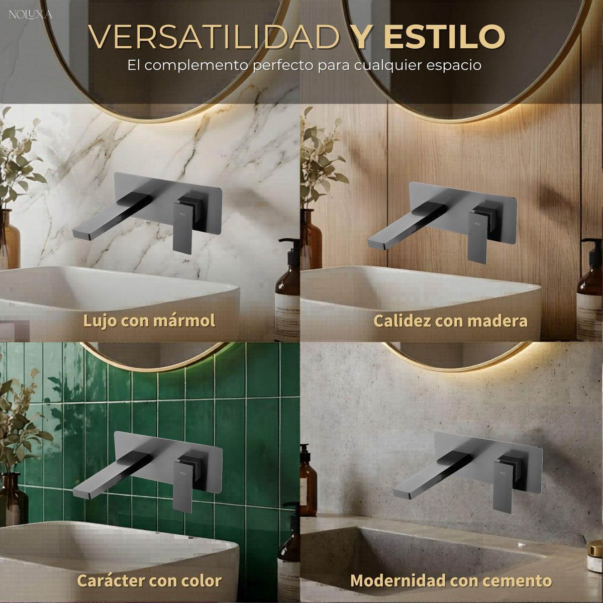 GRIFO LAVABO EMPOTRADO MONOMANDO SERIE PISA