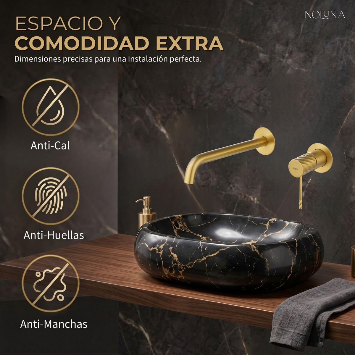 GRIFO LAVABO EMPOTRADO MONOMANDO SERIE BLESS
