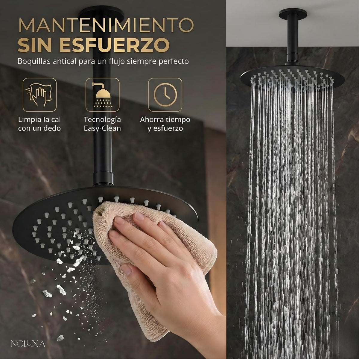 DUCHA EMPOTRADA MONOMANDO SERIE VESUBIO
