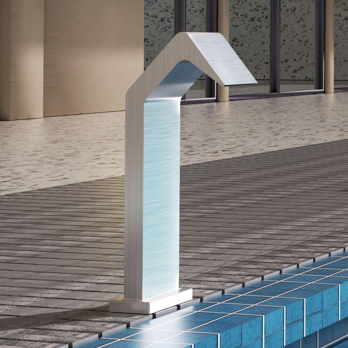 CASCADA DE PISCINA EN ACERO INOX. S.316 SERIE NIAGARA (15CM)