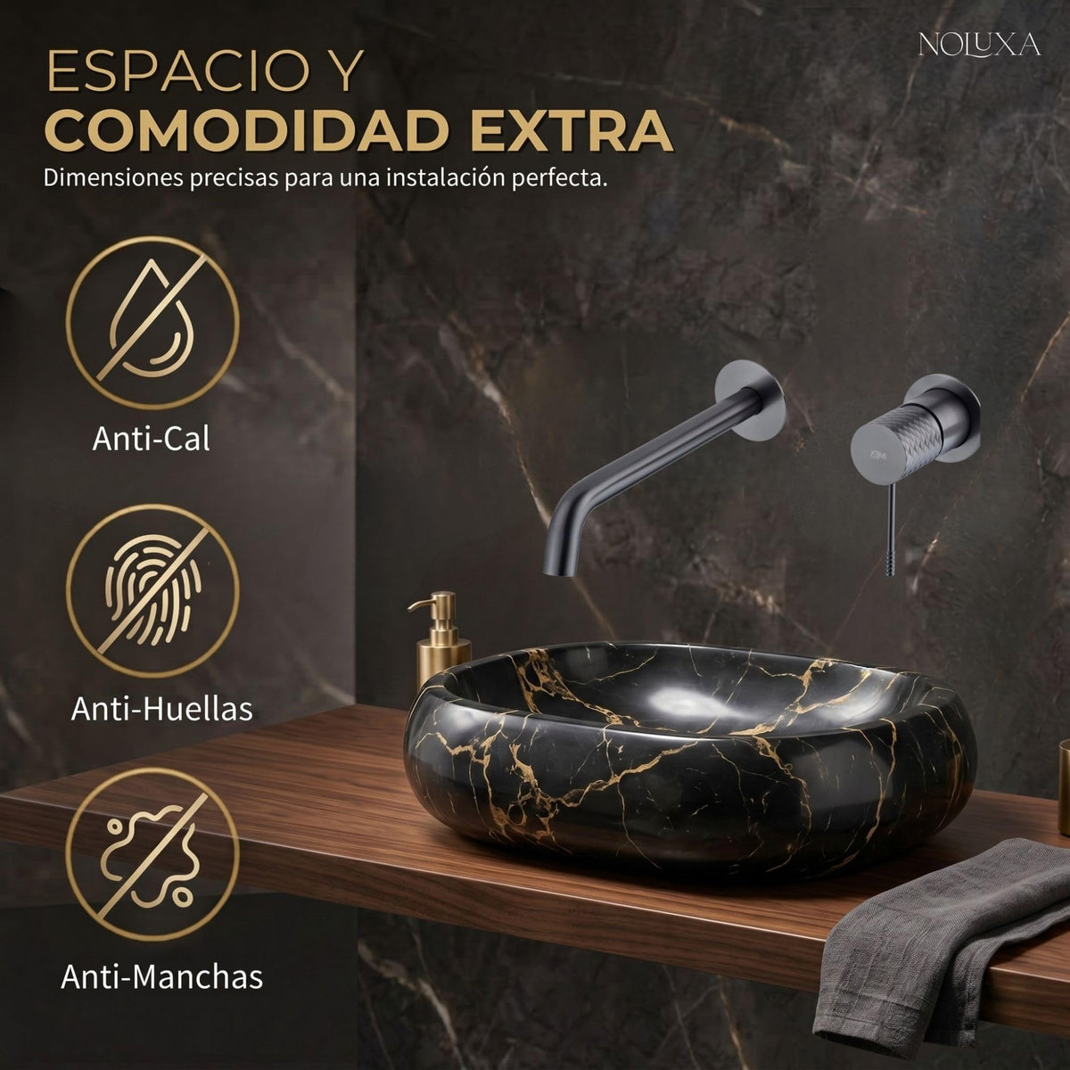GRIFO LAVABO EMPOTRADO MONOMANDO SERIE GÉNOVA