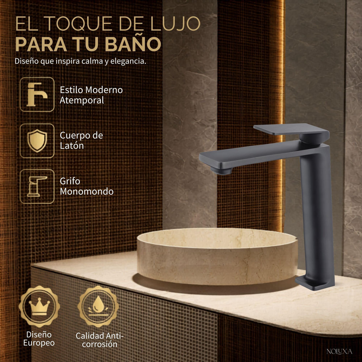 Miscelatore monocomando per lavabo con canna alta Serie FIYI