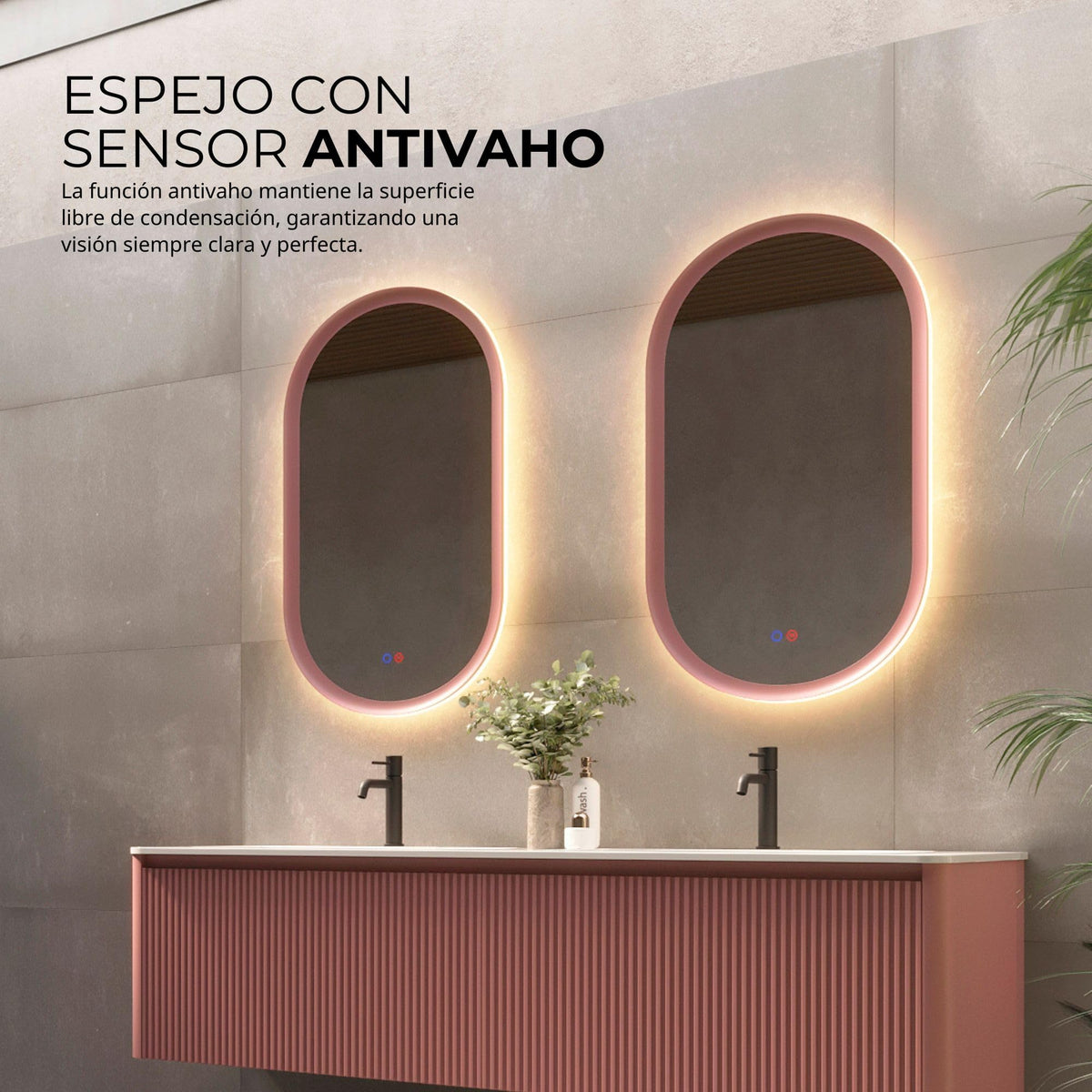 ESPEJO MILANO 50x90cm Azul Oceano