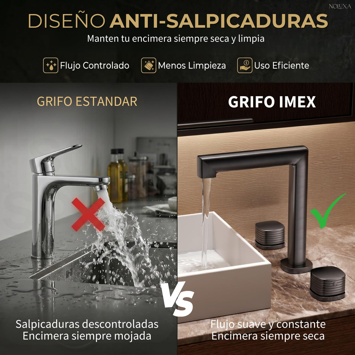 Mélangeur de lavabo à bec bas Série FIRENZE