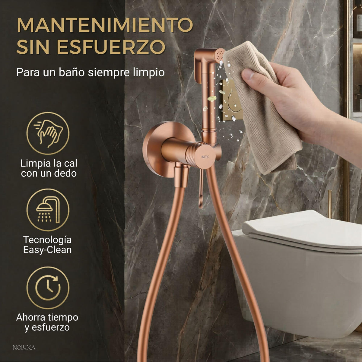 DUCHA HIGIÉNICA EMPOTRADA PARA WC SERIE BLESS