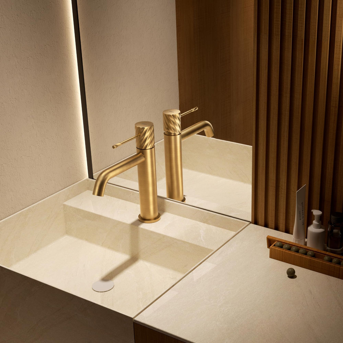 Miscelatore monocomando per lavabo con canna bassa Serie BLESS