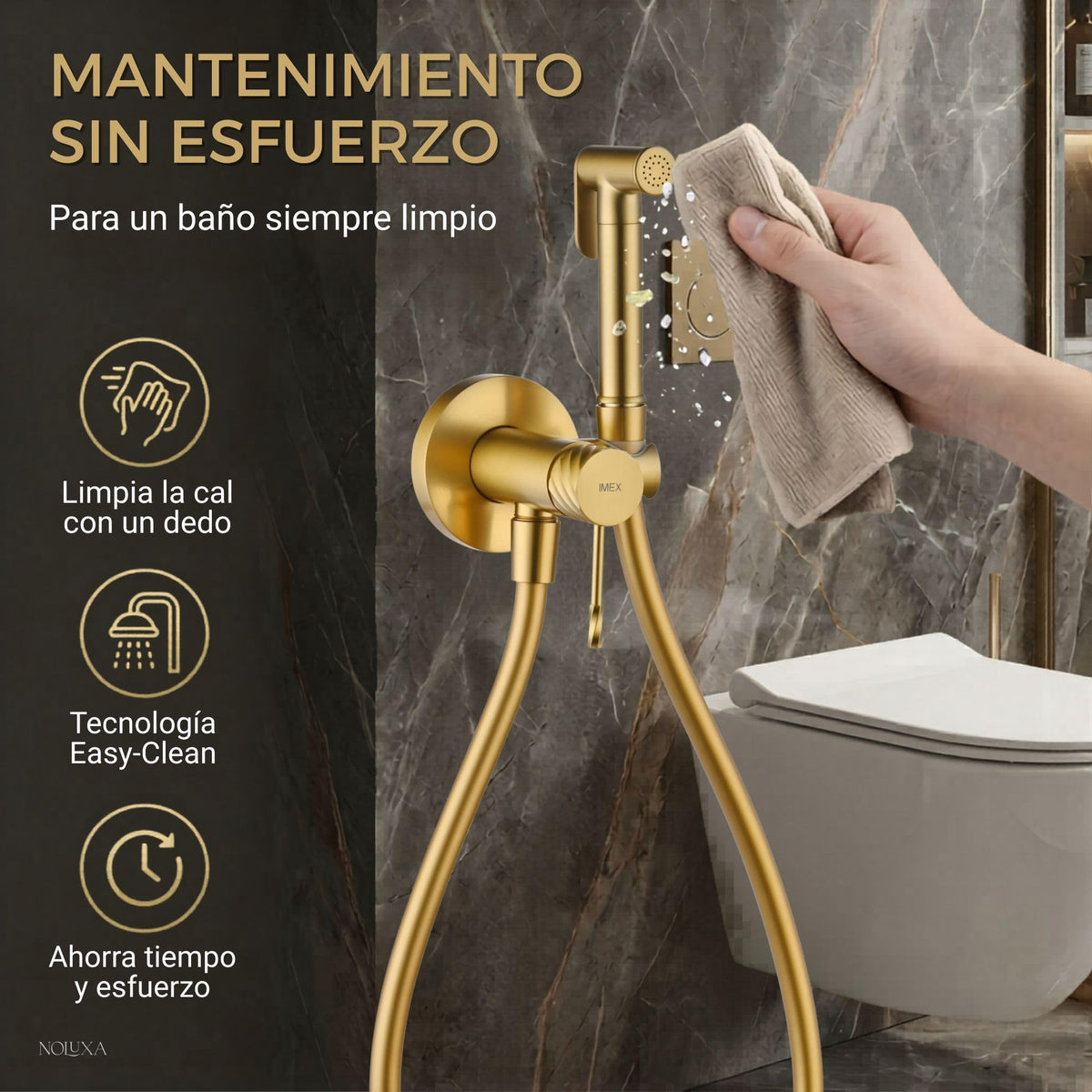 DUCHA HIGIÉNICA EMPOTRADA PARA WC SERIE BLESS