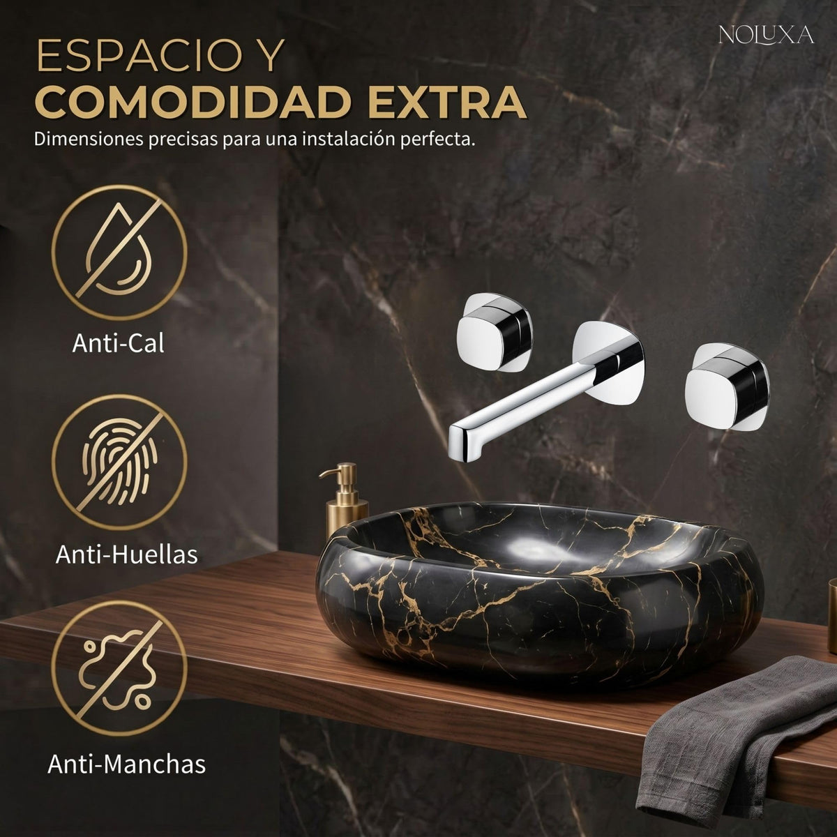 GRIFO LAVABO EMPOTRADO BIMANDO SERIE TOSCANA