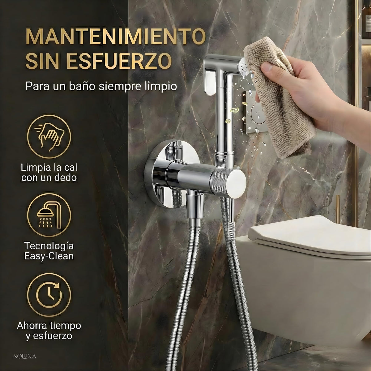 DUCHA HIGIÉNICA EMPOTRADA PARA WC SERIE LINE