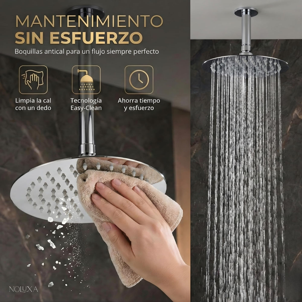 DUCHA EMPOTRADA MONOMANDO SERIE VESUBIO