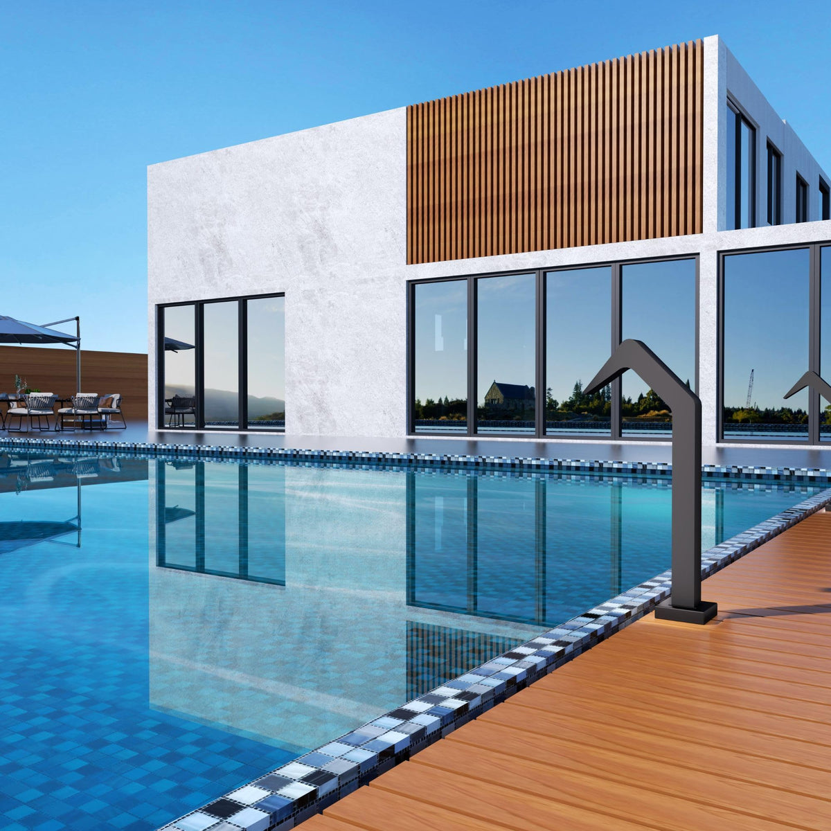 CASCADA DE PISCINA EN ACERO INOX. S.316 SERIE NIAGARA (6CM)