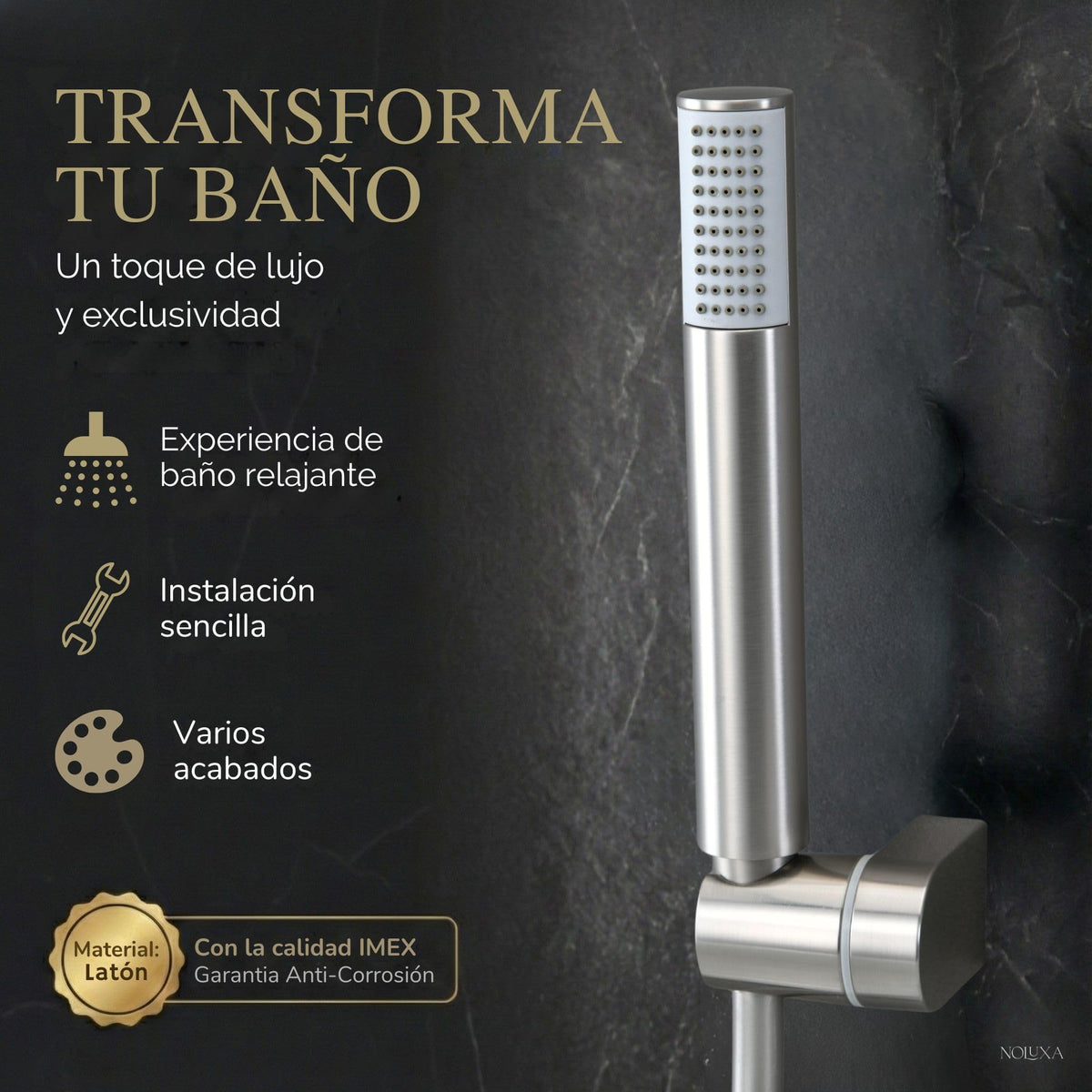 GRIFO BAÑERA Y DUCHA TERMOSTÁTICO SERIE GÉNOVA