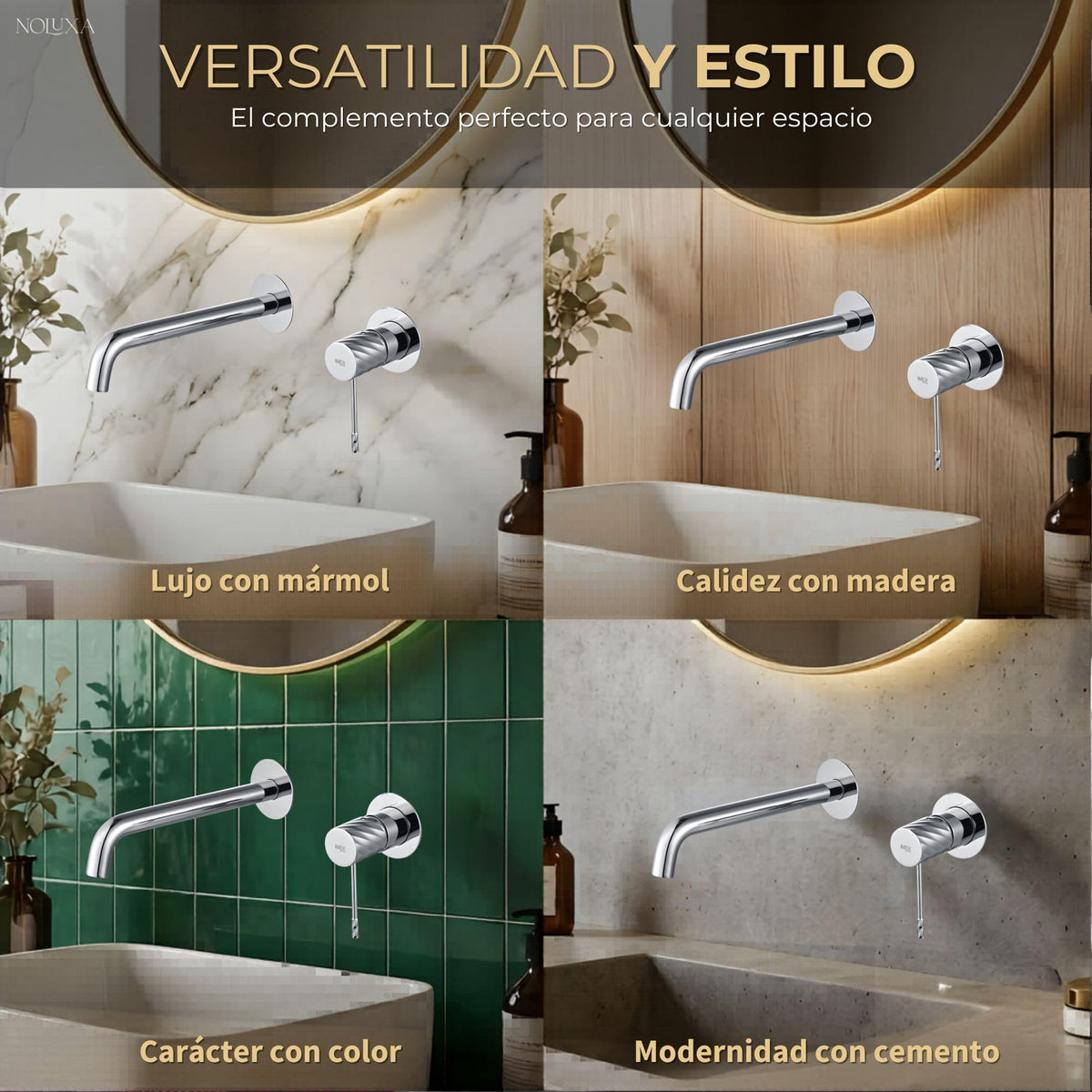 GRIFO LAVABO EMPOTRADO MONOMANDO SERIE BLESS