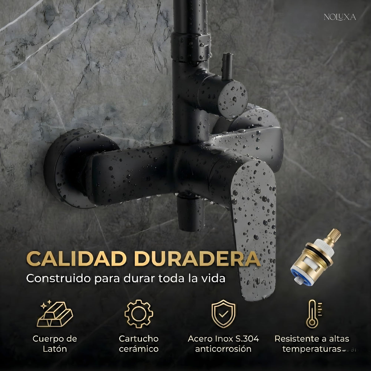 COLUMNA DE DUCHA MONOMANDO SERIE BELGICA