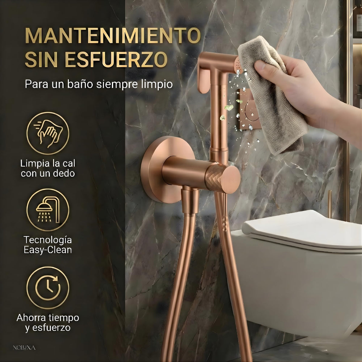 DUCHA HIGIÉNICA EMPOTRADA PARA WC SERIE GÉNOVA
