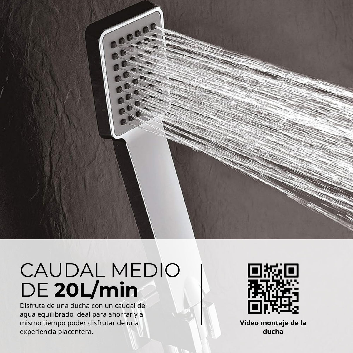DUCHA EMPOTRADA TERMOSTÁTICA SERIE RODAS