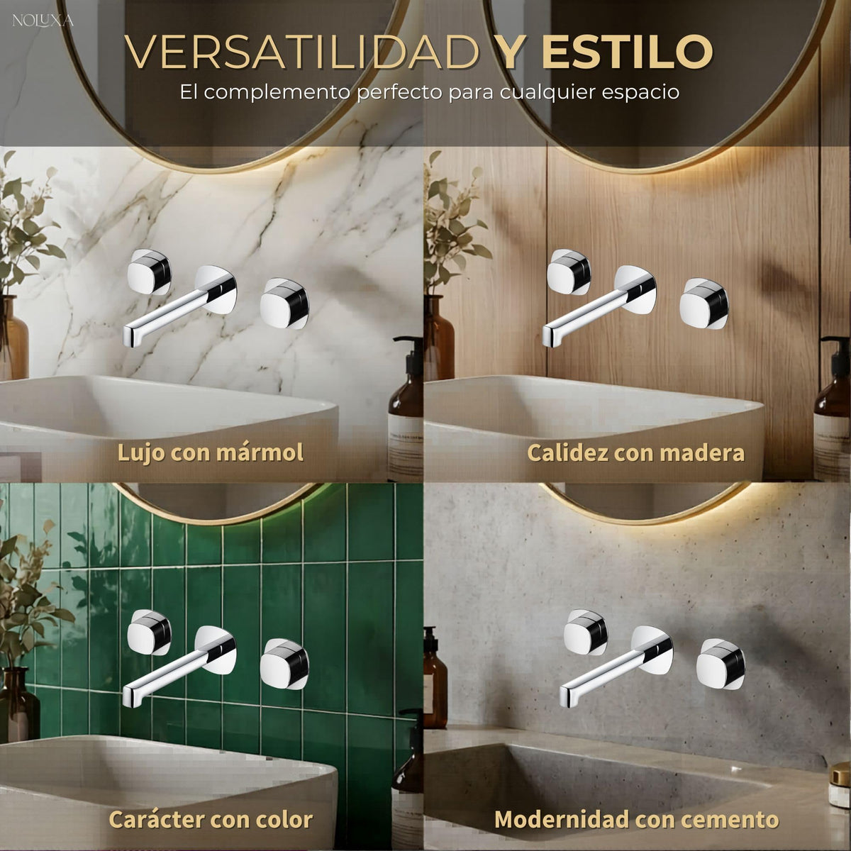 GRIFO LAVABO EMPOTRADO BIMANDO SERIE TOSCANA