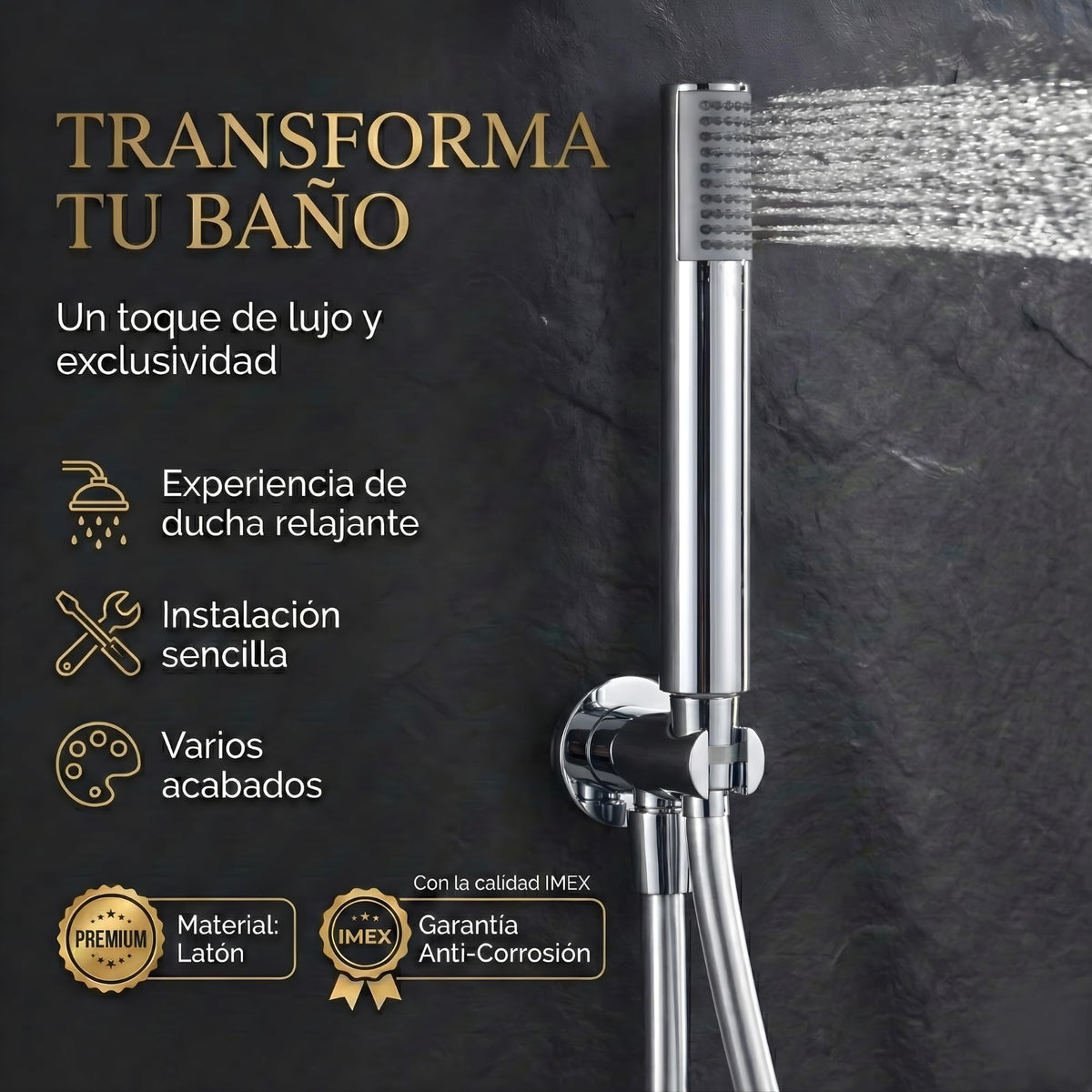 DUCHA EMPOTRADA MONOMANDO SERIE OLIMPO