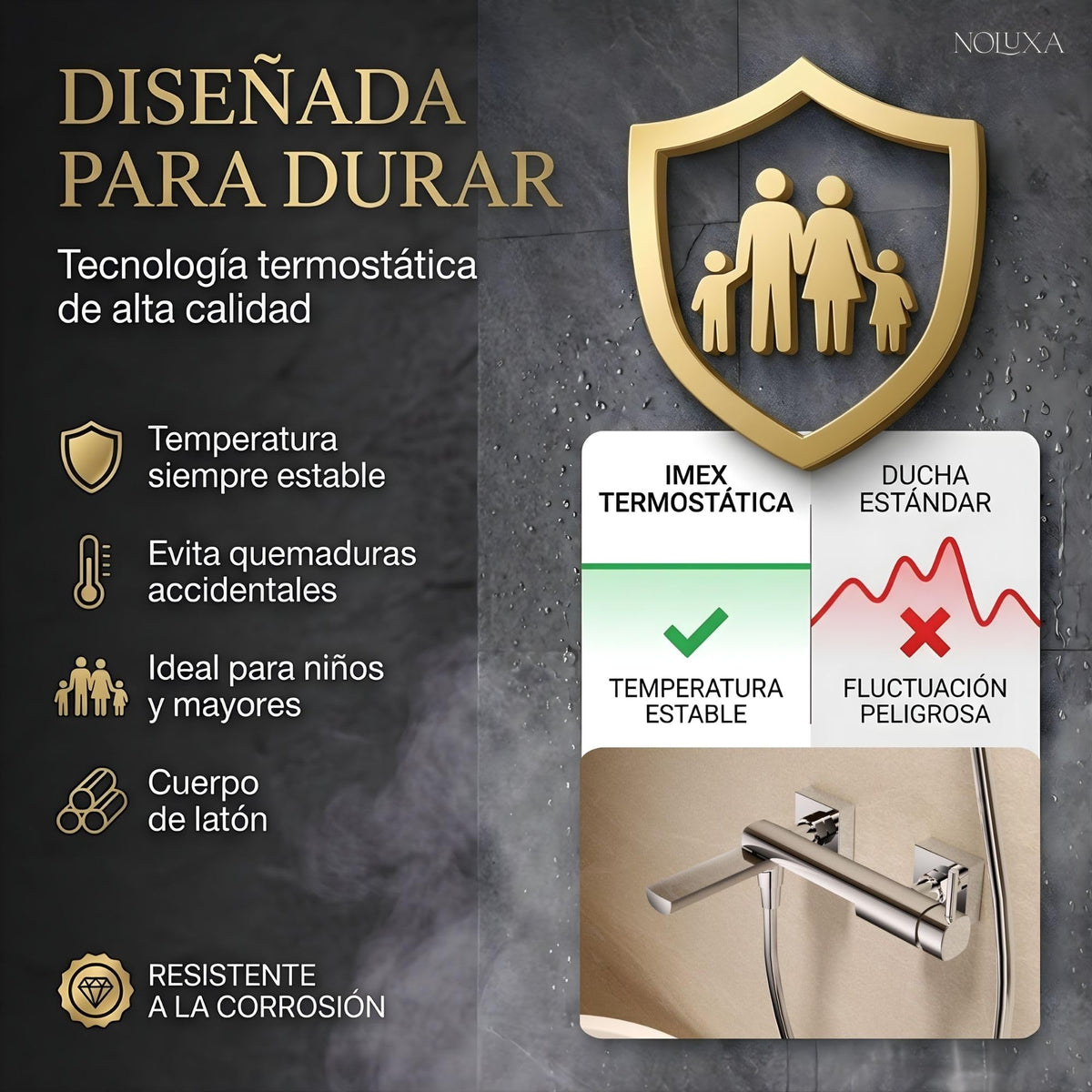 Torneira de banheira e duche monocomando Série TOSCANA