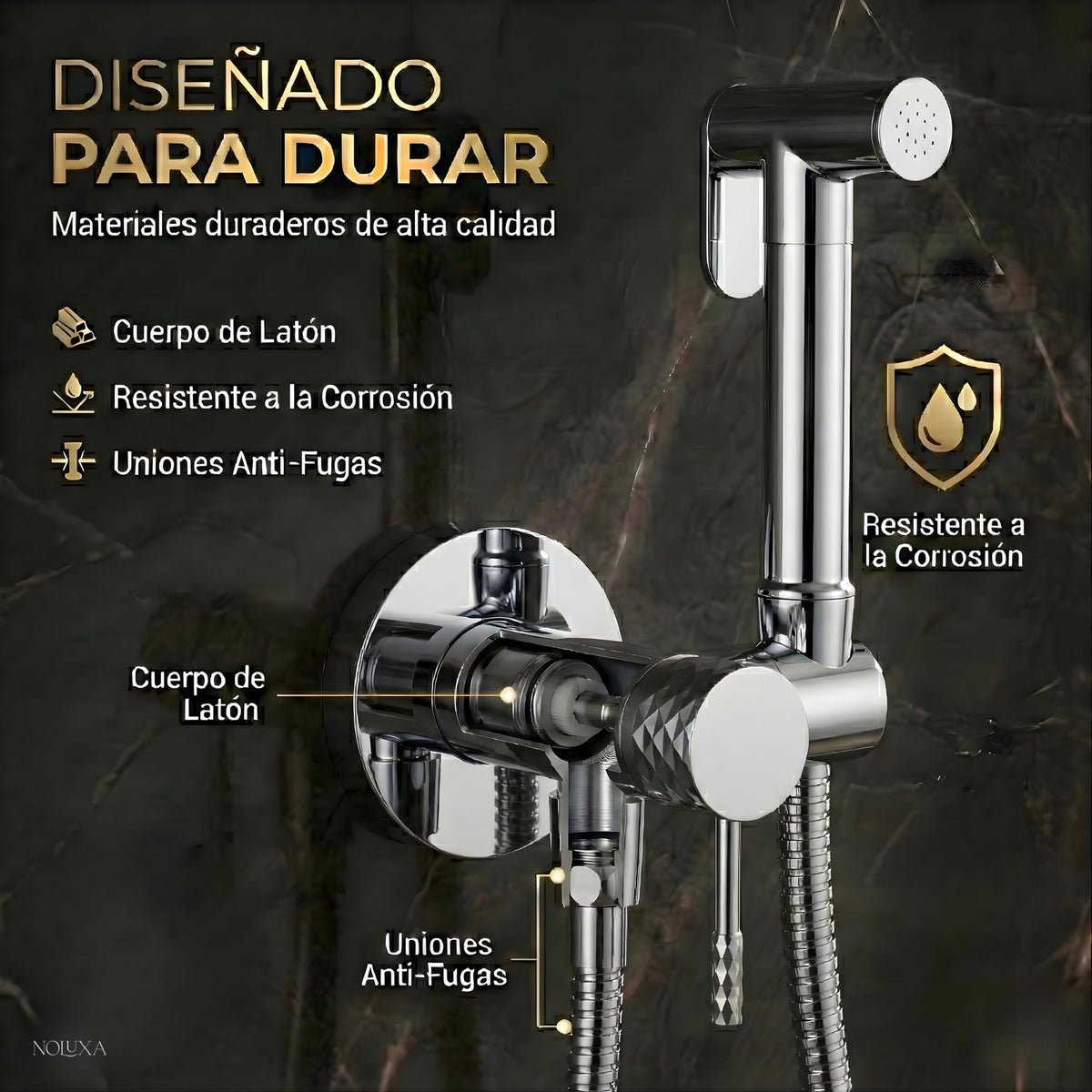 DUCHA HIGIÉNICA EMPOTRADA PARA WC SERIE GÉNOVA