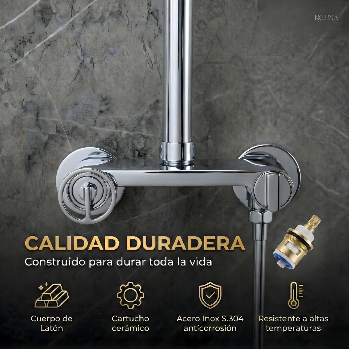 COLUMNA DE DUCHA MONOMANDO SERIE OLIMPO