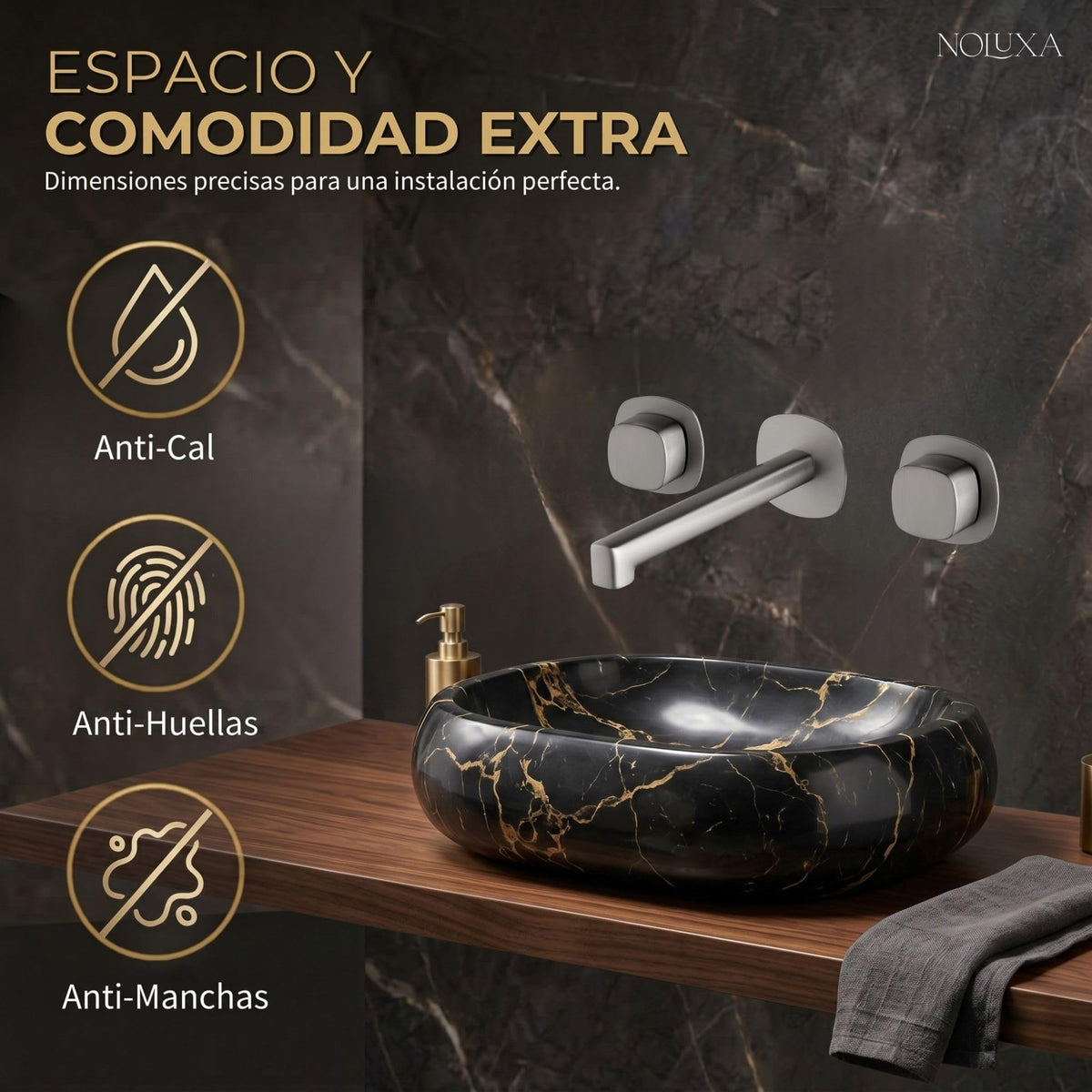 GRIFO LAVABO EMPOTRADO BIMANDO SERIE TOSCANA