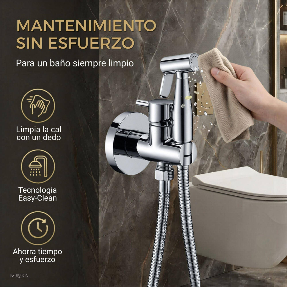 DUCHA HIGIÉNICA EMPOTRADA PARA WC SERIE MÚNICH