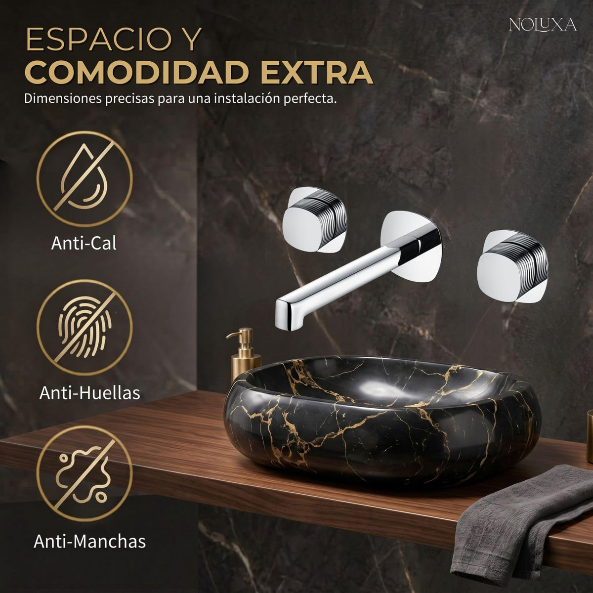 GRIFO LAVABO EMPOTRADO BIMANDO SERIE FIRENZE