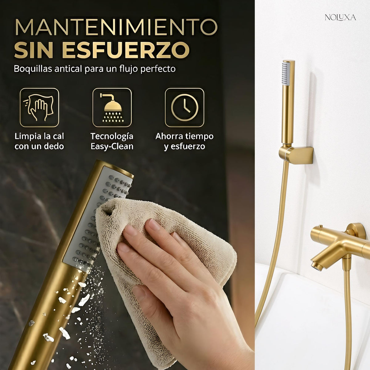 GRIFO BAÑERA Y DUCHA TERMOSTÁTICO SERIE MONZA