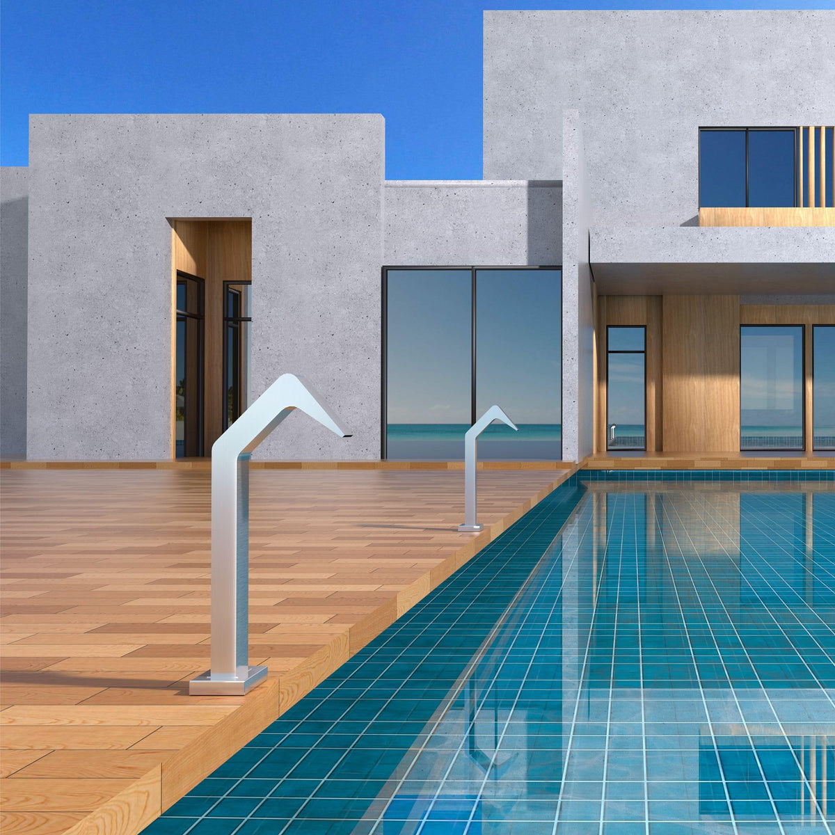 CASCADA DE PISCINA EN ACERO INOX. S.316 SERIE NIAGARA (6CM)
