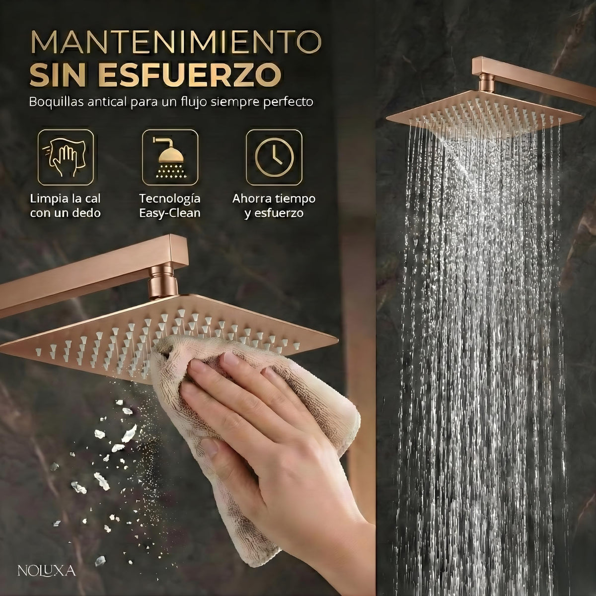 DUCHA EMPOTRADA MONOMANDO SERIE PISA