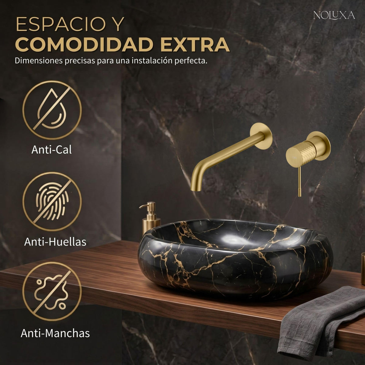 GRIFO LAVABO EMPOTRADO MONOMANDO SERIE GÉNOVA