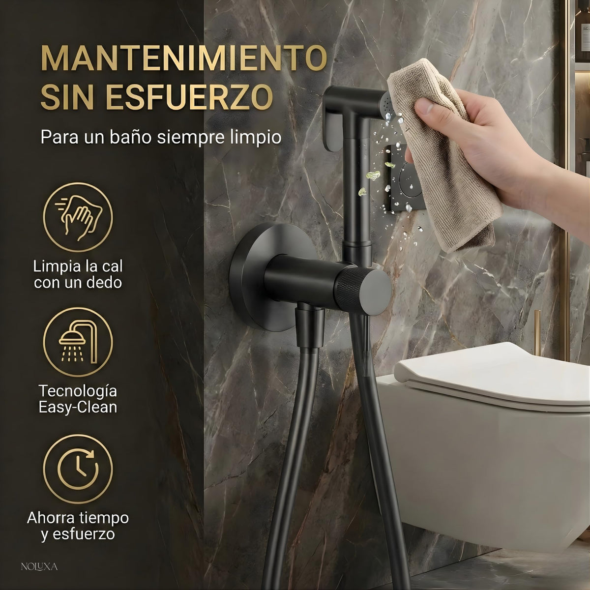 DUCHA HIGIÉNICA EMPOTRADA PARA WC SERIE LINE