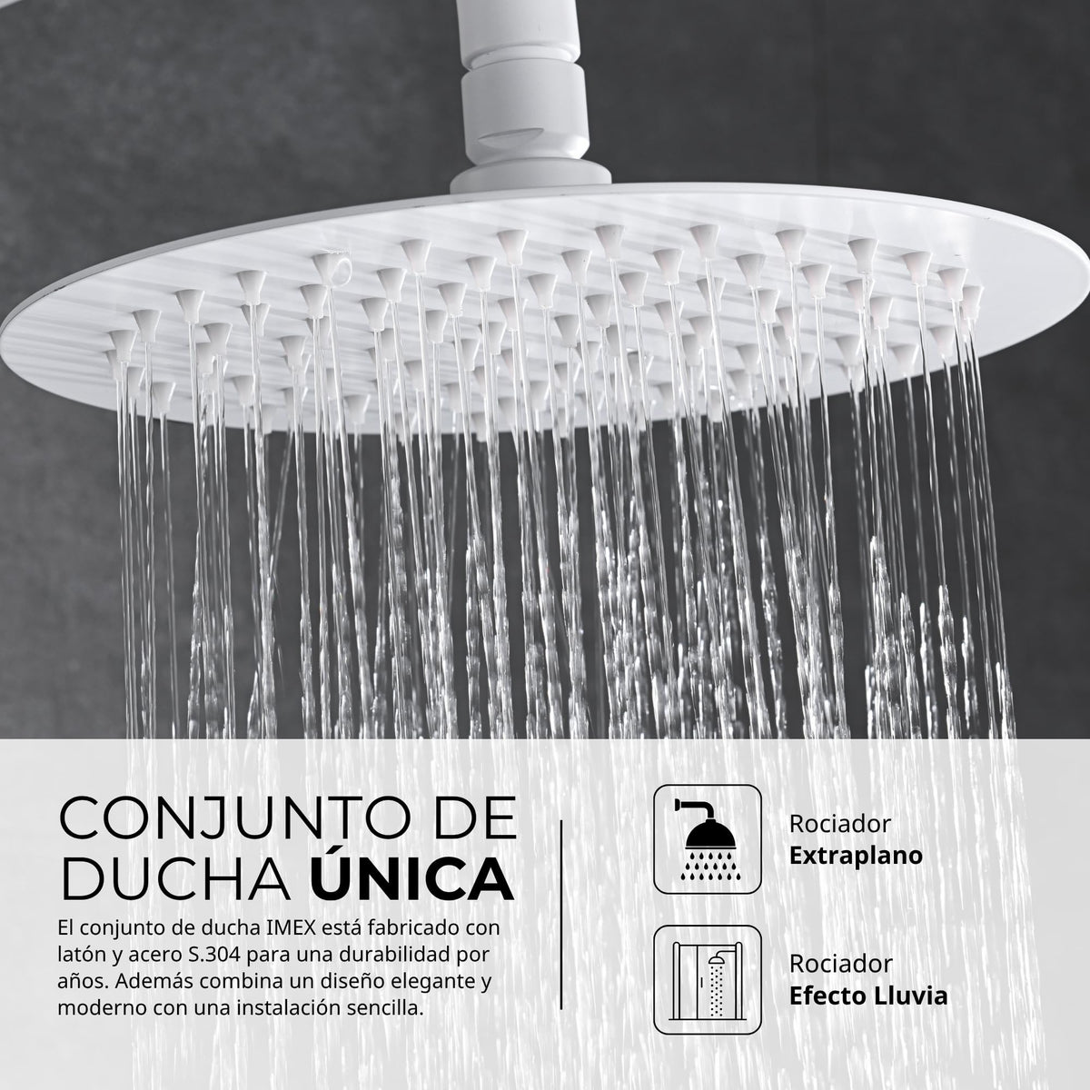DUCHA EMPOTRADA MONOMANDO SERIE THALOS