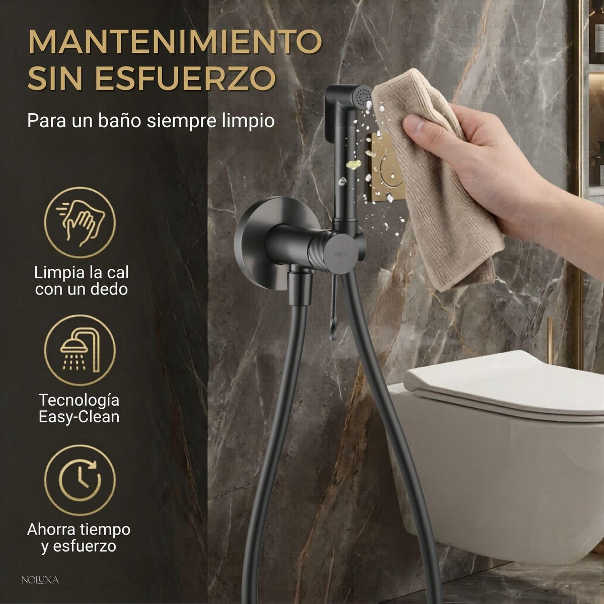 DUCHA HIGIÉNICA EMPOTRADA PARA WC SERIE BLESS