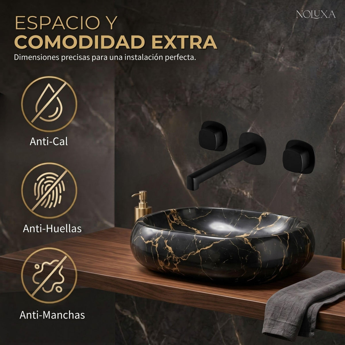 GRIFO LAVABO EMPOTRADO BIMANDO SERIE TOSCANA