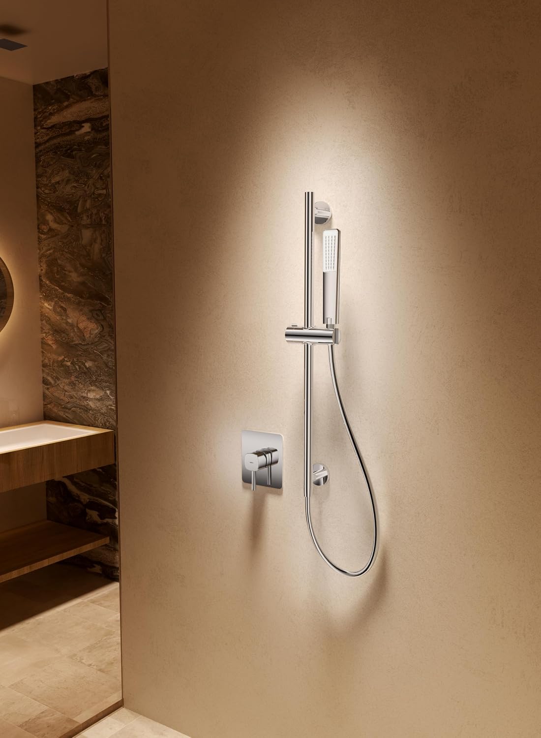 CONCEALED SHOWER 1-OUTLET TOSCANA SERIES (WITHOUT OVERHEAD SHOWER HEAD)