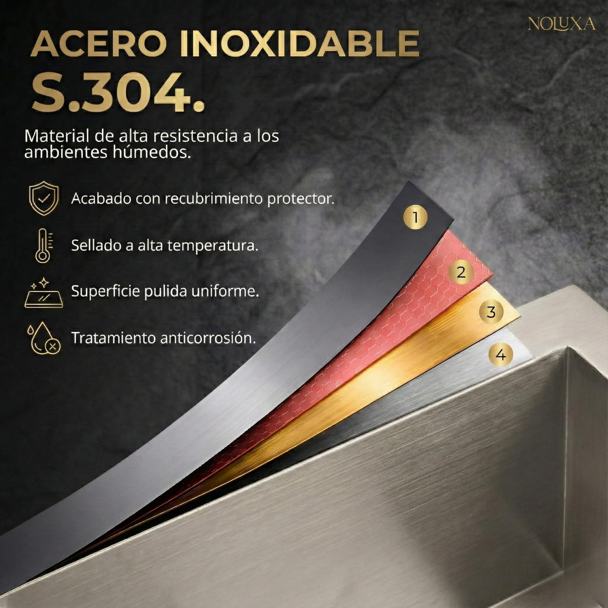 HORNACINA CUADRADA 33X33CM CON LUZ LED SERIE INDIC