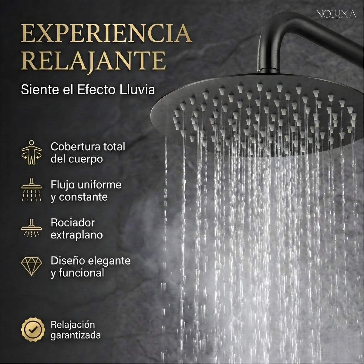 DUCHA EMPOTRADA TERMOSTÁTICA SERIE NÁPOLES