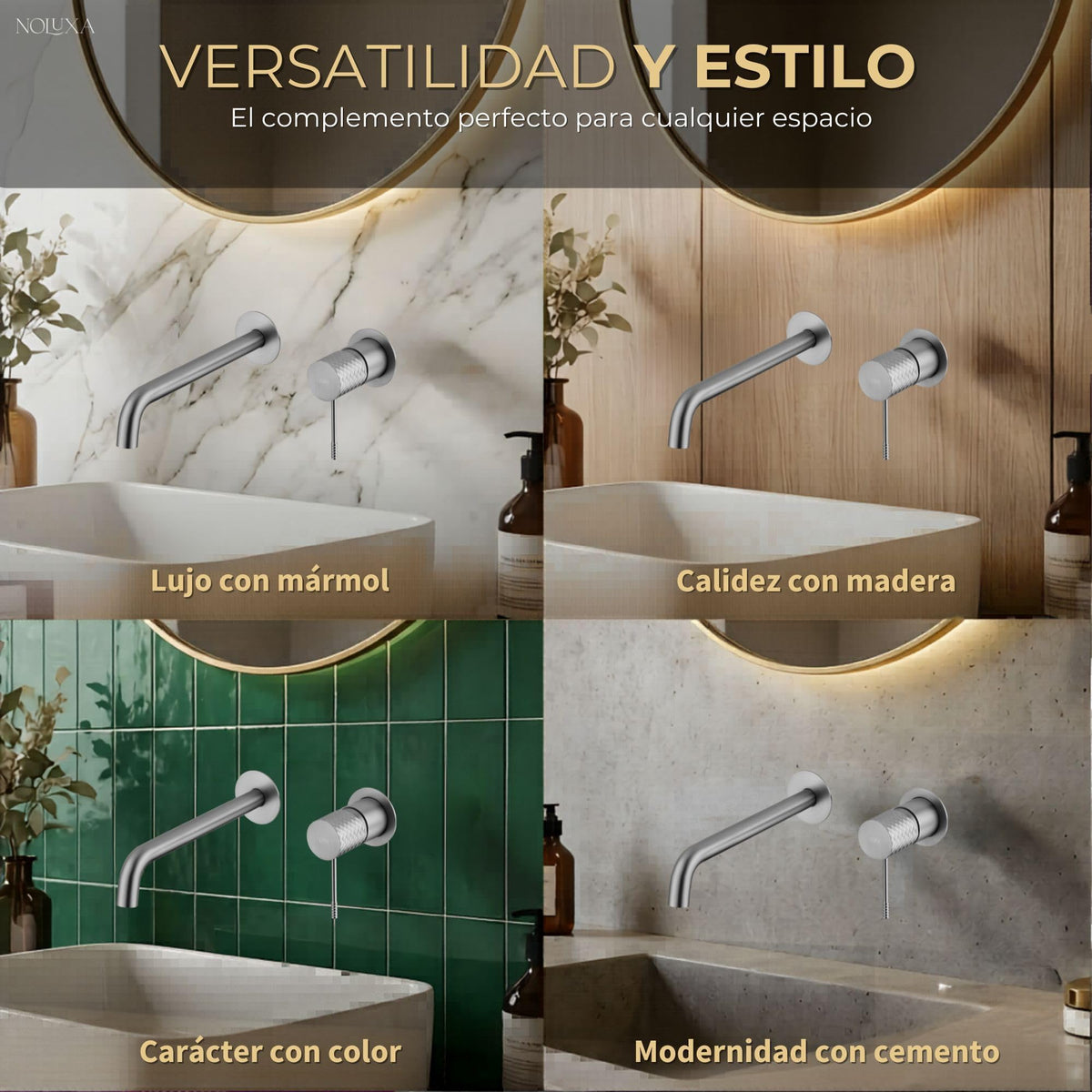 GRIFO LAVABO EMPOTRADO MONOMANDO SERIE GÉNOVA