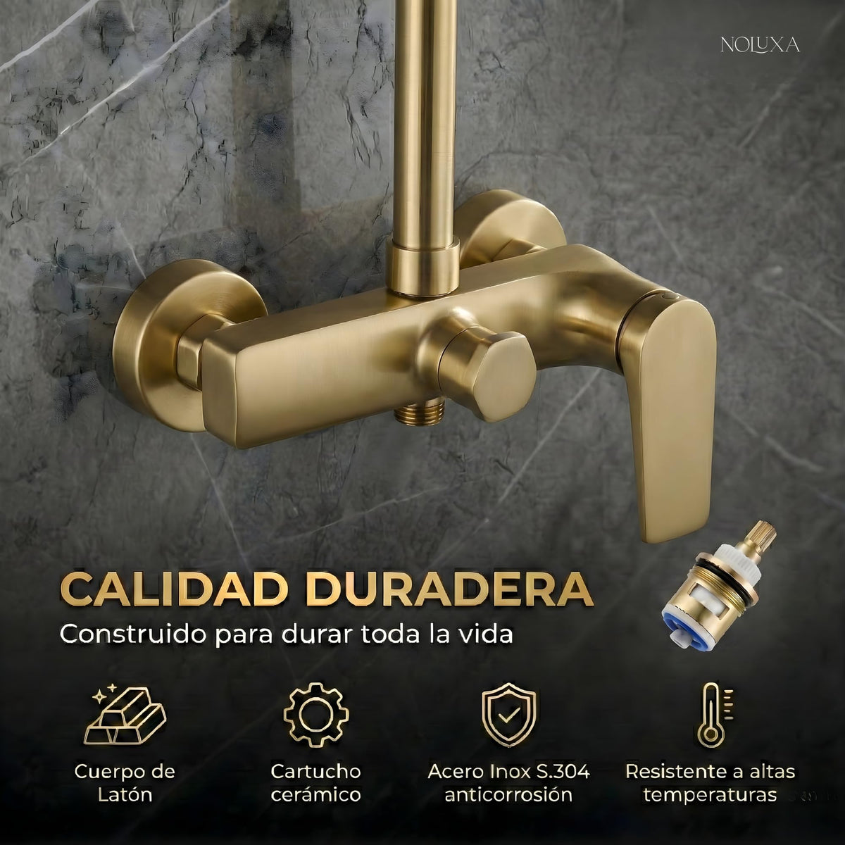 COLUMNA DE DUCHA MONOMANDO SERIE DELOS