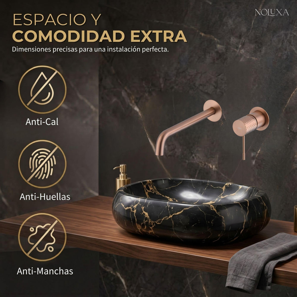 GRIFO LAVABO EMPOTRADO MONOMANDO SERIE GÉNOVA