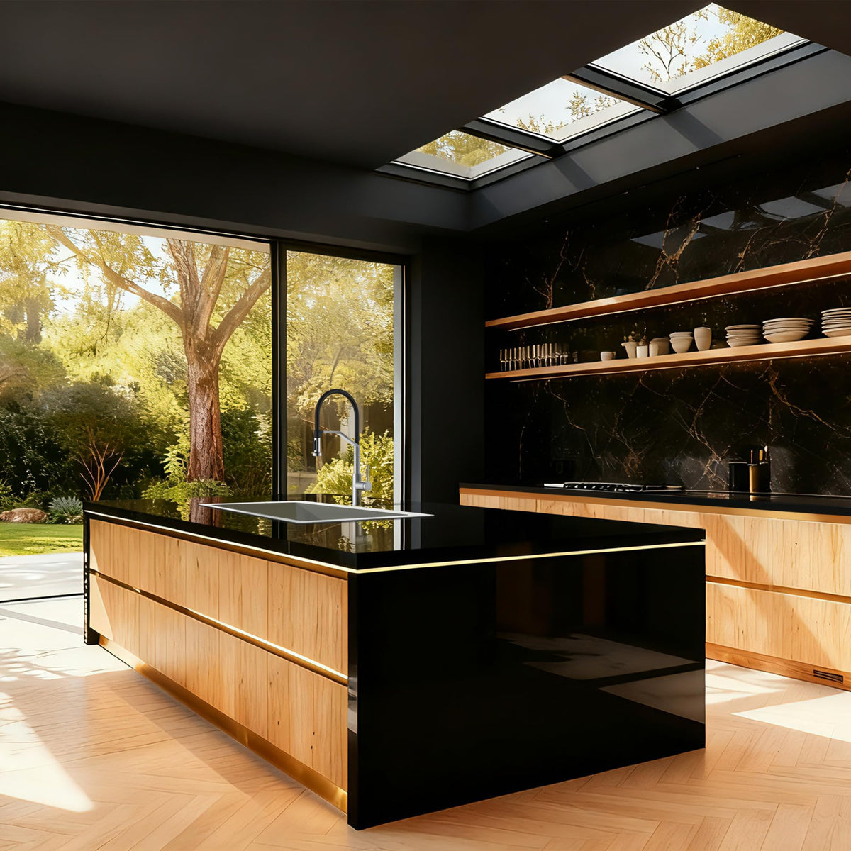 GRIFO DE COCINA EXTRAÍBLE CON DIFUSOR SERIE VENETO