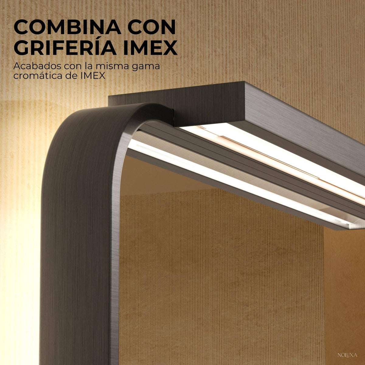 ESPEJO BAÑO CON LUZ LED Y ANTIVAHO SERIE PALERMO