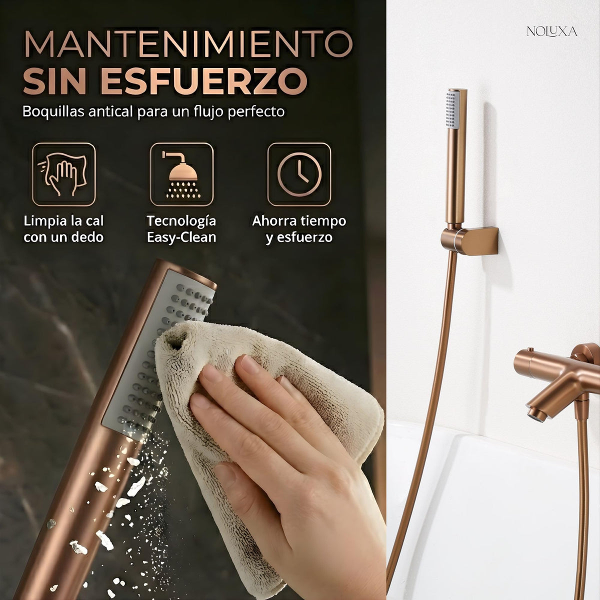 GRIFO BAÑERA Y DUCHA TERMOSTÁTICO SERIE MONZA