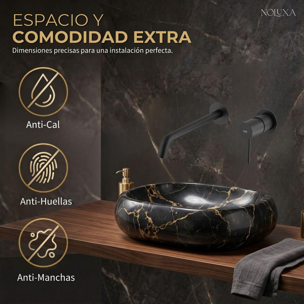 GRIFO LAVABO EMPOTRADO MONOMANDO SERIE GÉNOVA