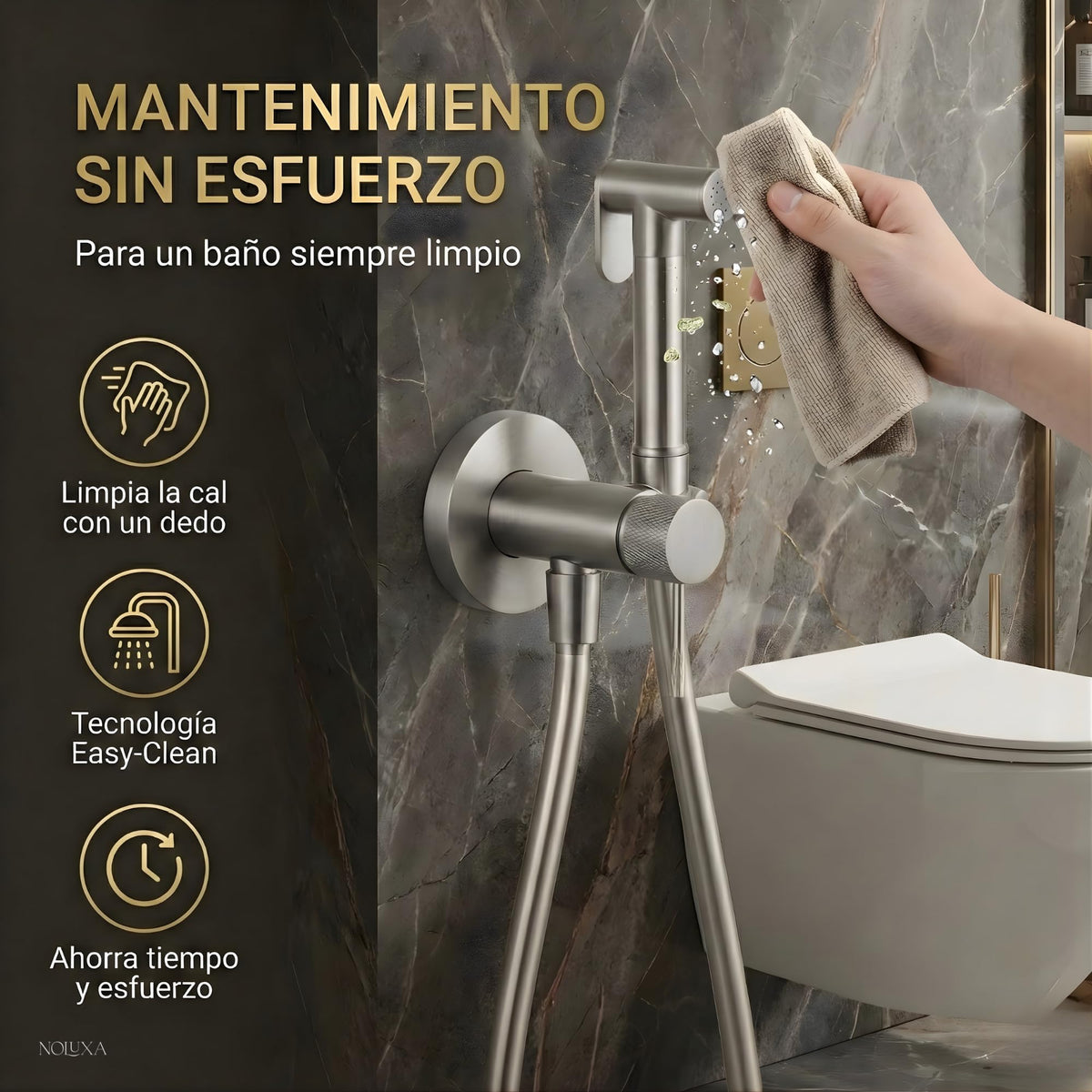 DUCHA HIGIÉNICA EMPOTRADA PARA WC SERIE LINE