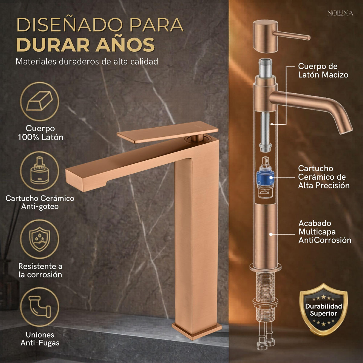 Tall-spout single-lever basin mixer PISA SERIES