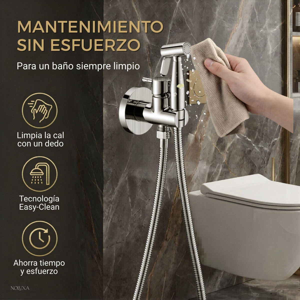 DUCHA HIGIÉNICA EMPOTRADA PARA WC SERIE MÚNICH