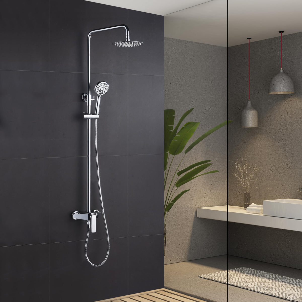 SINGLE-LEVER SHOWER COLUMN ESCOCIA SERIES